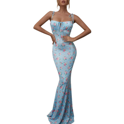 AverieLuxe Boho Tie-Shoulder Maxi Dress